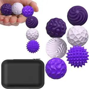 Silicone Magnetic Balls Set, 6-Piece Stress Relief Fidget Toys for Autism & Adhd, Colorful Desk Massagers for Adults & Teens, Stress Relief Gadgets