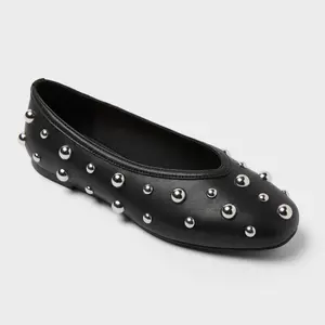 Women’s Sammie Studded Ballet Flats with Memory Foam Insole – A New day