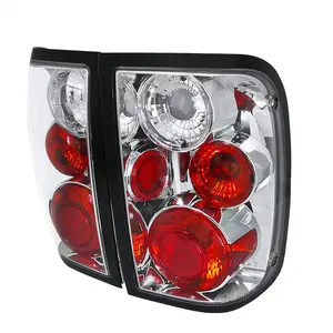 2001-2005 Ford Ranger Tail Lights (Chrome Housing/Clear Lens)