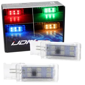 iJDMTOY Multi-Color Accent LED Compartment Glove Box or Footwell Lights For Volkswagen Jetta GTI Altas CC Eos, Powered by RGB SMD LED Diodes w/Adjustable Lighting Change