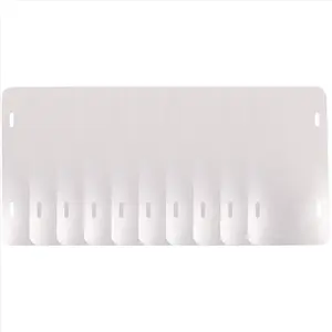 6 Inch x 3 Inch 10 Pack Sublimation License Plate Blanks,Heat Thermal Transfer DIY Picture,Aluminum License Plate Tag