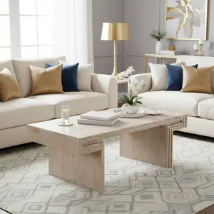 American Vintage Industrial Coffee Table,Farmhouse Wood Center Table,Modern Rectangular Living Room and Bedroom Furniture for House and Apartment