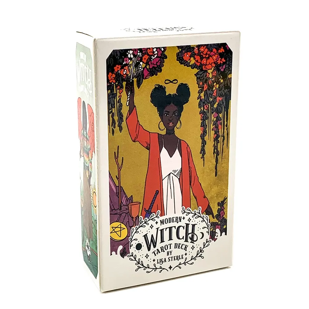 Modern Witch Tarot Deck, Tarot Card Decks, Perfect for Divination & Reading, Ideal Halloween & Christmas Gift, Family Party Fun Interactive Table Card Game