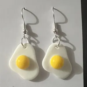 Fun Earrings Sunny Side Up Egg