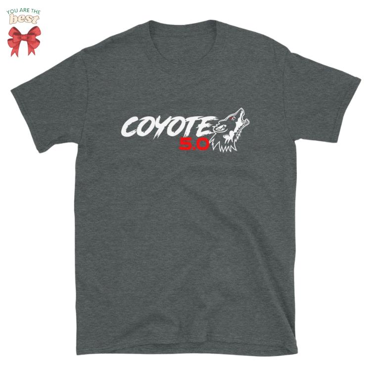 Ford Mustang COYOTE 5.0 GT Short-Sleeve Unisex T-Shirt, Gift for Dad, Coyote TShirt - cristina spolnick
