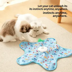 Cat Toy Rotating, Self-Entertainment, Automatic Cat Wand, Interactive Kitten Wand, Interactive Pet Toy, Stimulates Hunting Instinct