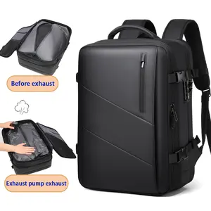 Maxoner Unisex Adjustable Waterproof Casual Travel Backpack for Adults, Large Capacity Durable Outdoor Luggage Backpack with Shoe & Laptop Compartments