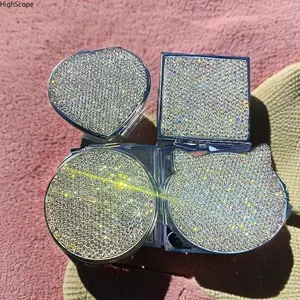 Sparkly Rhinestone Compact Mirror, Portable Pocket Mirror