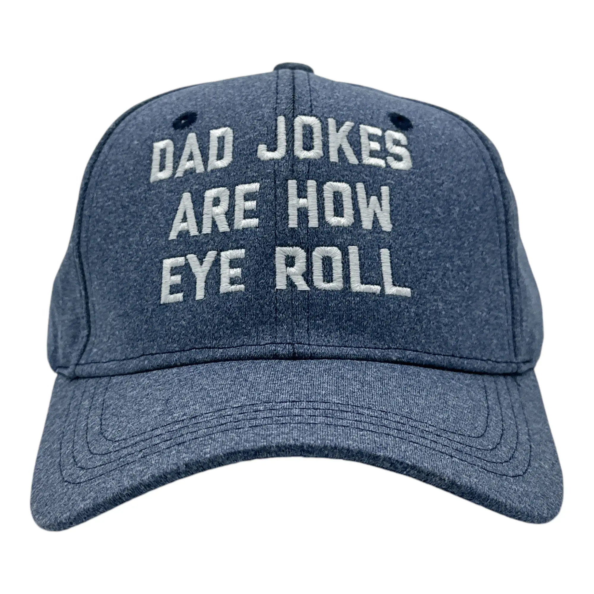 Dad Jokes Are How Eye Roll Hat Funny Sarcastic Novelty Cap Funny Hats Funny Sarcastic  Novelty Caps for Men Blue - Dad Standard