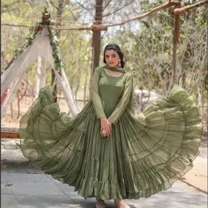 Party wear Georgette Gown- women’s wear