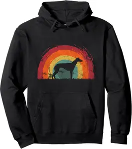 Greyhound Vintage Rainbow Dog Men Women Pullover Hoodie