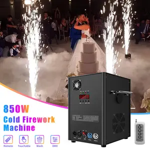 PAIDUN 850W Cold Spark Machine Firework Effect 3.2-19.6 FT DMX512 Remote Stage Equipment