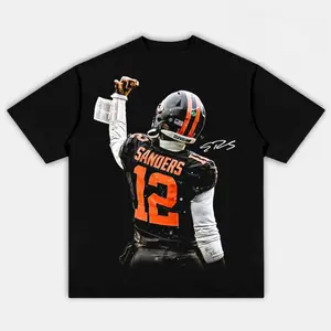 [Sale Up To 50%] Shedeur Sanders Legendary Cleveland Football Shirt, Sanders 12 Adult & Youth Tee, Fan Graphic T-Shirt, Game Day Football Merch