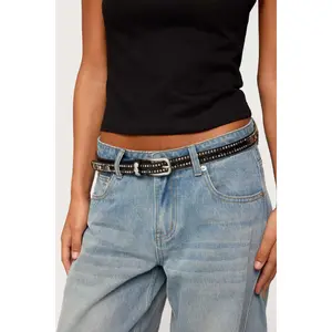 Get Studded Faux Leather Belt