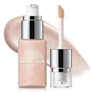 QIUFSSE Liquid Highlighter, Instant Skin Confidence, Double-Ended Applicator for Natural Glow & Contour