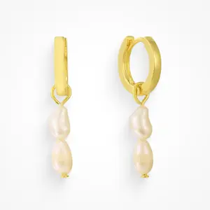 EVRY JEWELS Gold or Silver Plated Women's Hypoallergenic Maui Earrings