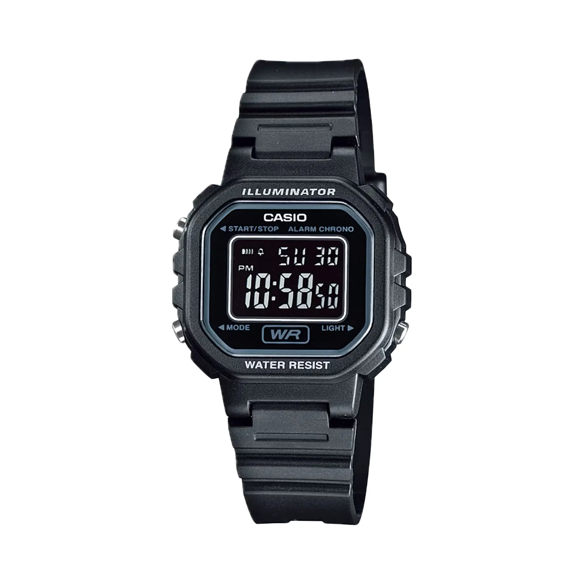Casio Women’s Black Digital Resin Strap Watch - LA-20WH-1BDF