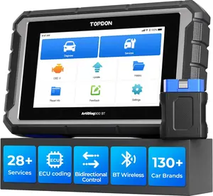 2026 TOPDON Artidiag 900BT OBD2 Diagnostic Tool Bidirectional Scanner, Full ECU Coding Active Test, Car Full System Diagnostics Provides 28+ Services, Free 3-Year Update Repair Vehicle Automotive