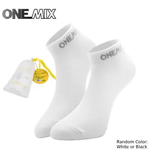 ONEMIX White ankle socks for Gym, Sports & Everyday Wear | Breathable, Soft & Durable Cotton Blend | Cushioned Sole for Comfort | Stretch Fit with ONEMIX Logo | Unisex Design | White ankle socks | One Size Fits Most
