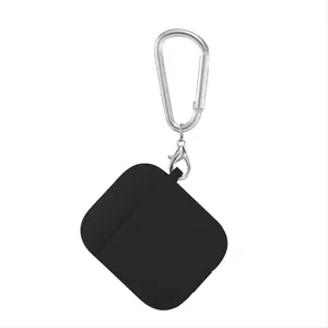 Silicone Earphone Case with Keychain, Earphone Case Compatible with Apple AirPods Earbuds Case 1 & 2, Earphone Case Supports Wireless Charging, Earphone Accessories