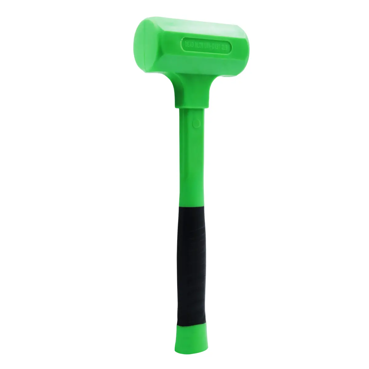 Grip 3 lb Deadblow Hammer - Green/Black - Steel Shot Filled Head - Cushioned Face for Extra Force - High Impact Rubber Handle - Garage, Home, Workshop