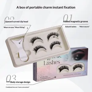 Magnetic Eyelashes Kit with Applicator, Voluminous European & American Curl, Glue-Free, Long-Lasting, No-Removal Needed Full Strip, Easy to Apply Reusable for Women Makeup Enthusiasts & Beginners