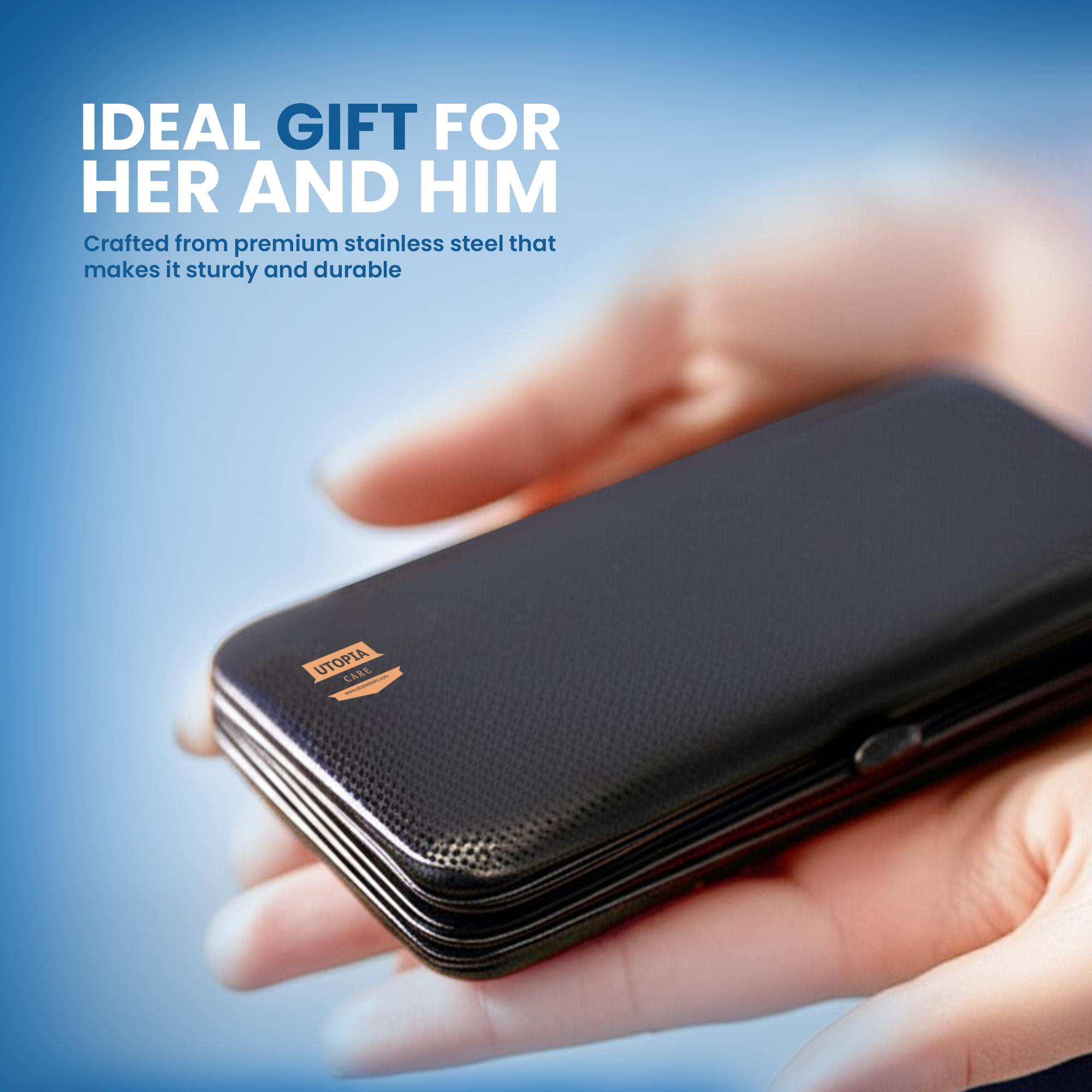 Utopia Care 16-Piece Professional Manicure & Pedicure Kit – Nail Clippers & Grooming Set with Travel Case for Men & Women