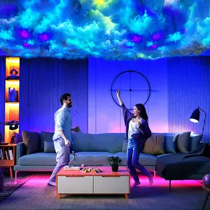 K-16 ft DIY Creative Cloud light 1pc big raincloud LED light colorful atmosphere night light for gaming room party-2
