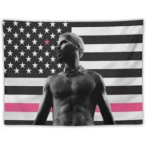 American Rauw Flag Tapestry Alejandro Poster Suitable for College Dormitories,Bedrooms, Living Rooms, Dormitories, Background Decorations, National Flag Gifts Merch