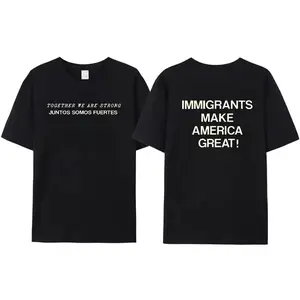 Immigrants Make America Great Hoodie | Bilingual Together We Are Strong | Social Justice Equality Streetwear | Heaven Sent Hoodie | Vintage Graphic