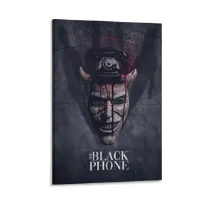 The Black Phone Poster Horror Movie Poster Canvas Poster Bedroom Decor Sports Landscape Office Room Decor Gift Frames Wall Ornaments Decoration