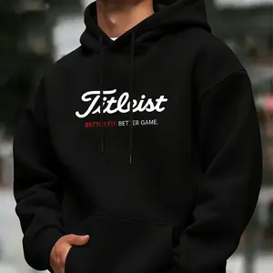 Unisex Hooded Golf Jumper, Long Sleeve Slim Fit, Casual Sporty Style, Autumn Winter Wear, Ideal Gift for Golf Enthusiasts snug fit Grey Hoodie Men's Christmas Reindeer Sweater Sweatshirts Pattern