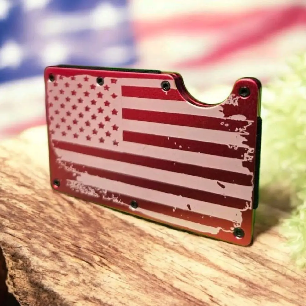rfid credit card holder engraved, custom
