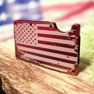 rfid credit card holder engraved, custom