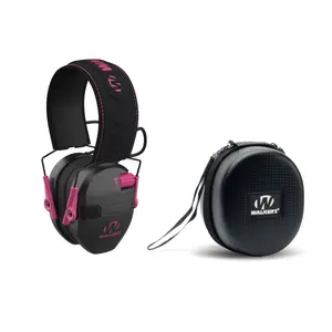 Walker's Razor Junior Hearing Protection Muff (Pink) with Protective Case