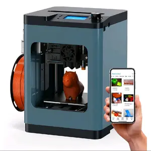 T2Plus V3 High Speed 3D Printer | 250mm/s Auto Leveling WiFi Mini FDM Printer Fully Assembled for Kids & Beginners