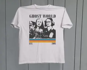 Ghost World Movie Shirt 2026 | Vintage 90s Retro Tee | Aesthetic Enid and Rebecca Graphic Shirt | Trendy Indie Cinema Streetwear | Oversized Washed Alt-Girl Top