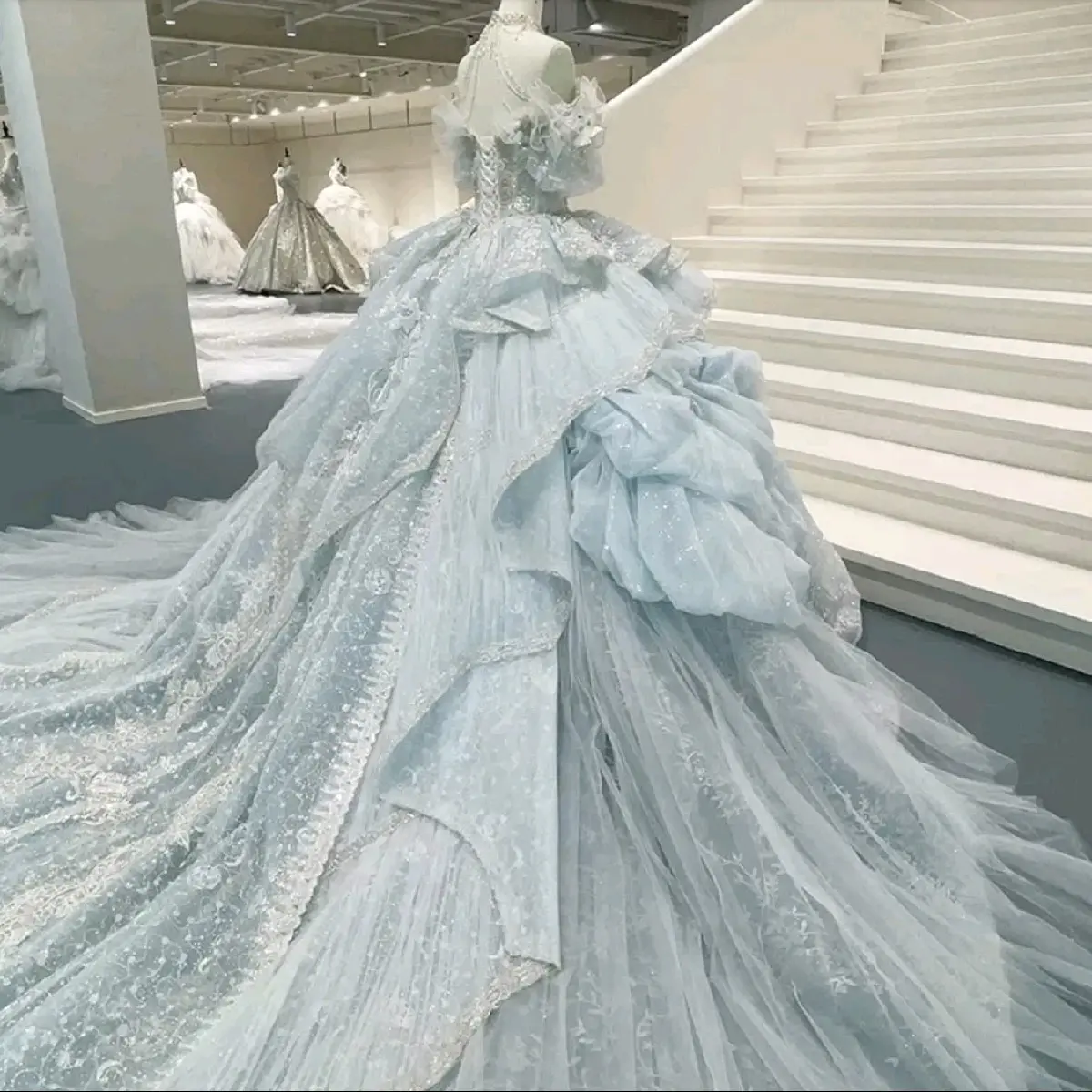 blue cinderella wedding dress Lumisonata Light Up Are you looking for the perfect Disney Wedding Dress Silver Blue Cinderella Wedding Dress