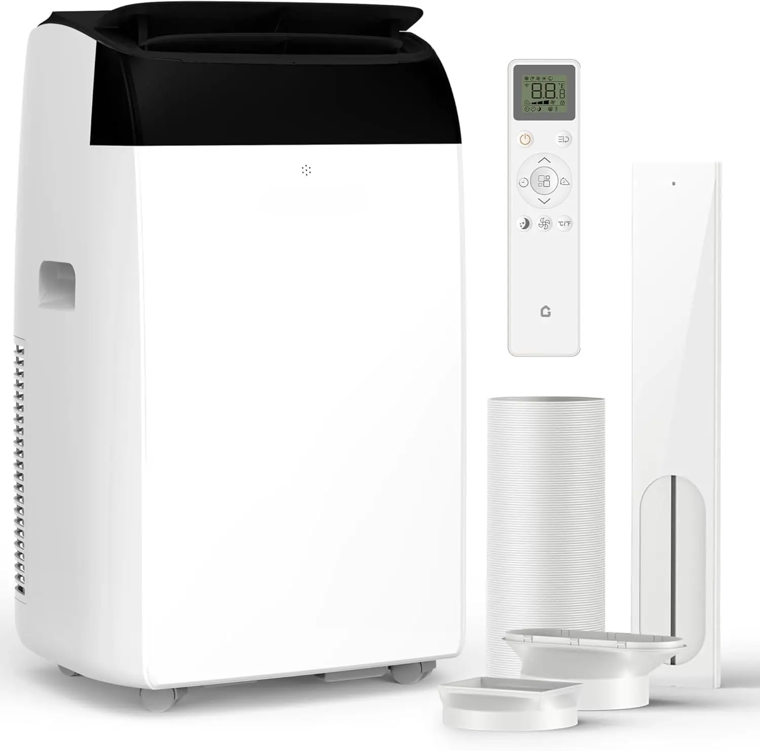 【Summervibes】GARVEE 3-in-1 AC Unit with Dehumidifier & Fan Ultra-Quiet 52dB Portable Air Conditioner 14,000 BTU – 3-in-1 AC Unit with Dehumidifier & Fan – Efficient Cooling for 750 Sq.Ft, 24H Timer, Remote, Easy Window Kit, Home & Office