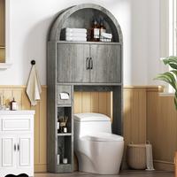 Grey 30.5"L × 7.7"W × 67.7"H-With tissue holder