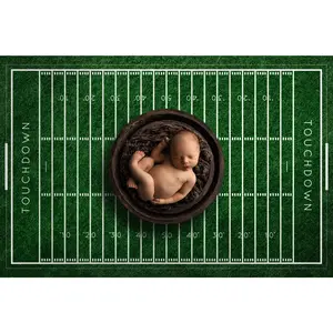 Football Field Newborn Digital Backdrop