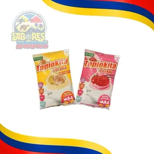 Tapiokita Colada de Maracuya y Fresa - Delicious Maracuya and Strawberry Tapioca Dessert Mix - Perfect for Snacks and Desserts
