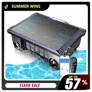 [SummerWins]T2B Solar Pool Skimmer Robot via App & Remote Control, 2026 Upgraded Automatic Robotic Pool Surface Cleaner with 24/7 Cleaning, Dual Charging, Auto-Dock & Smart Nav, Inground & Above-Ground Pools