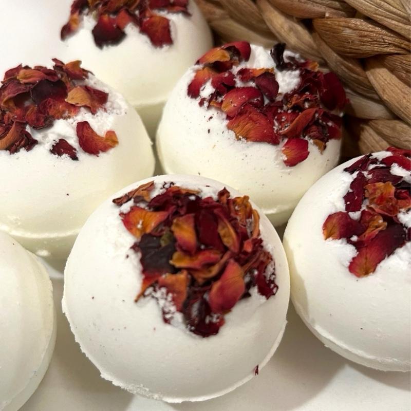 Rose Bath Bomb, Pick your Scent, Natural Bath Bomb, Fragrance, Aroma Shower, Rose Flowers, Fizzer, Skin Care, Body Care