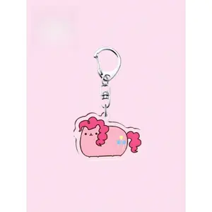 1/7 cartoon keychains as an animated gift, 1.26-inch keychain pendant of high value, creative pendant, keychain, cute acrylic material, bag accessory, Keychain for bags, cartoon gift, car keychain decoration, multiple patterns available