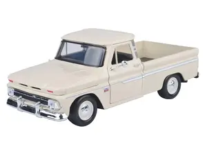 1966 Chevrolet C10 Fleetside Pickup Cream (Timeless Legends) Diecast 1:24 Scale Model - Motormax 73355CRM