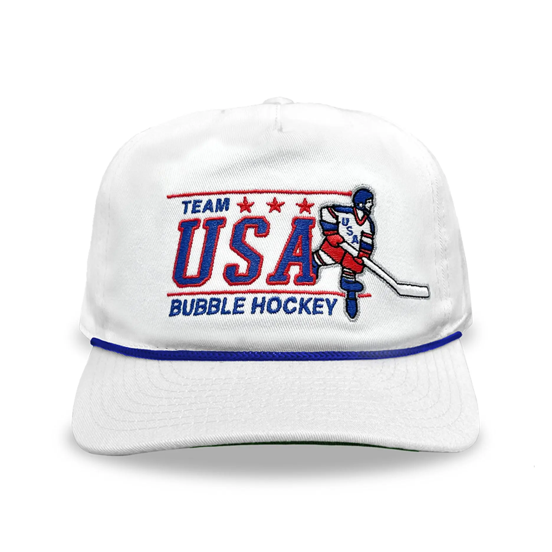 USA Bubble Hockey Snapback: White