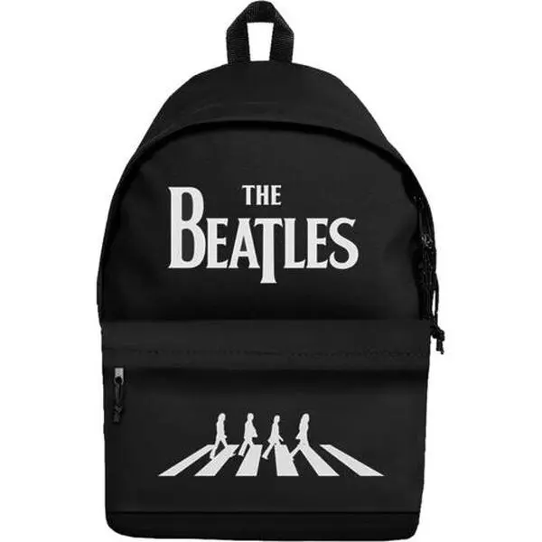 The Beatles - Rocksax - The Beatles - Abbey Road Logo - Daypack with Laptop Pocket (Black) (Black/White)  [SPECIAL PRODUCTS] Backpack, Black, Tote / Messenger Bag