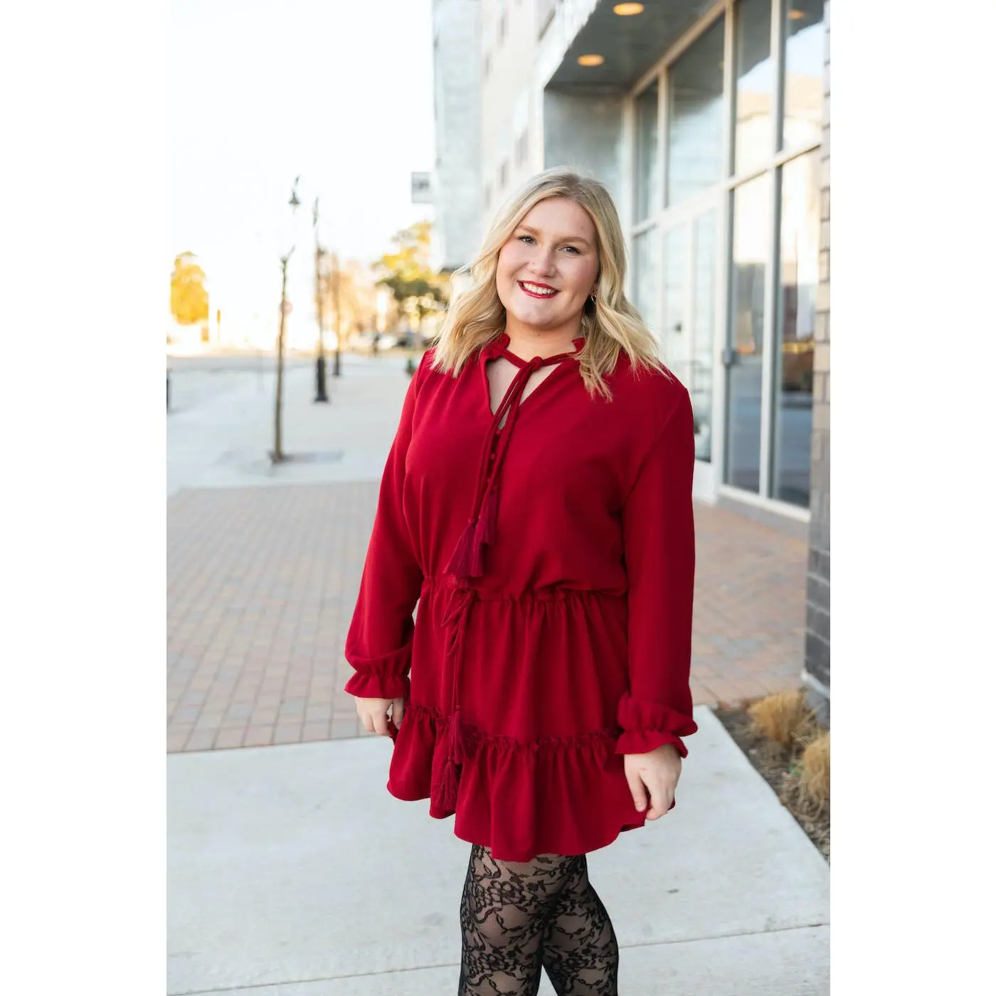 Sylvie Tassel Ruffle Dress