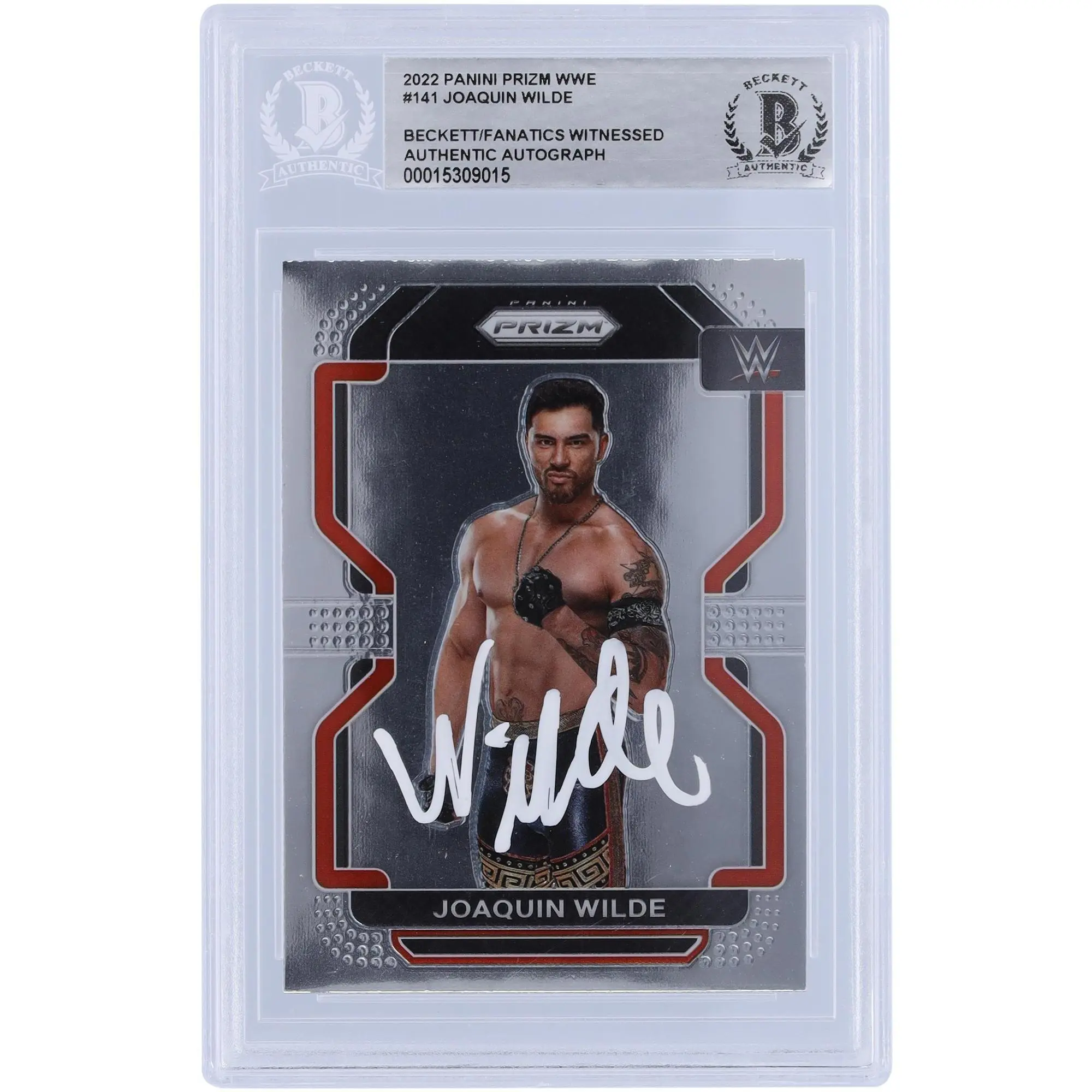 Joaquin Wilde WWE Autographed 2022 Panini Prizm #141 Beckett Fanatics Witnessed Authenticated Card - Fanatics Authentic Certified